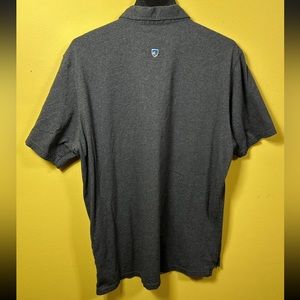 K U H L  ~ wildfibre gray polo shirt ~ XL